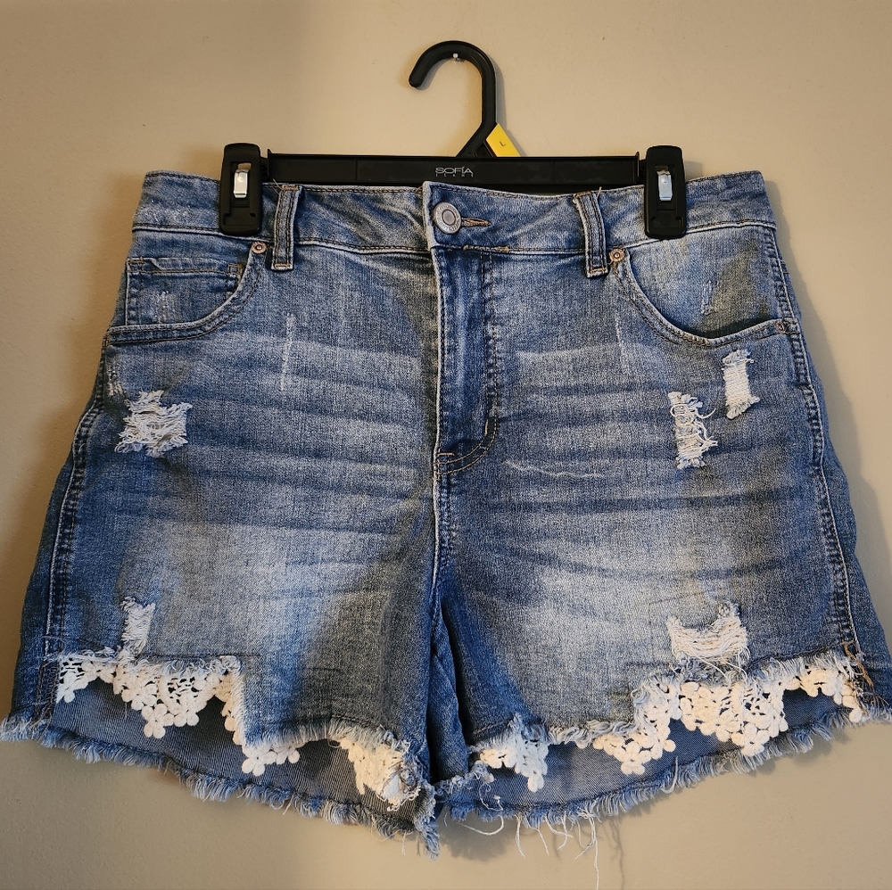 Maurices Crochet Detail Stretchy Shorts